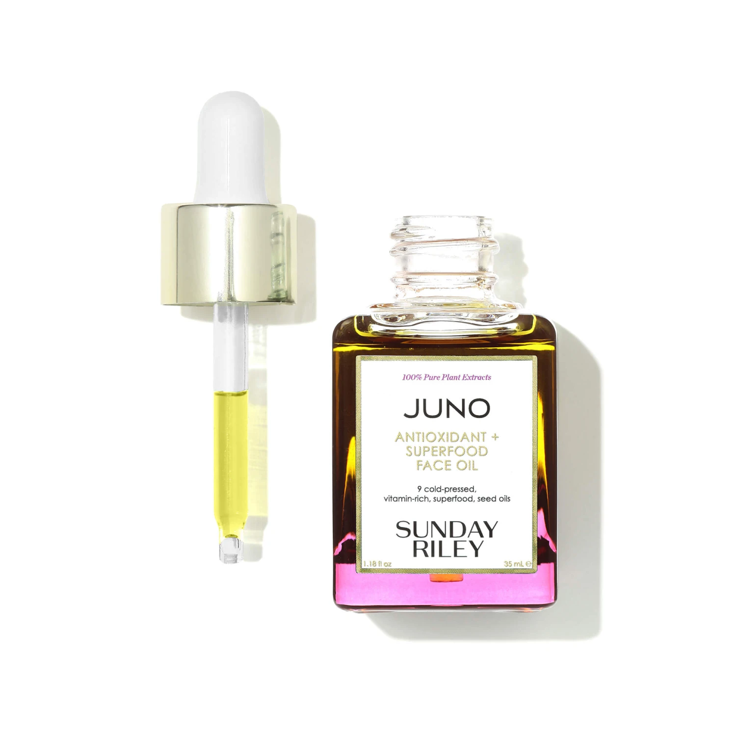 Sunday Riley Juno Antioxydant + Superfood Face Oil Huile De Soin Antioxydante 3 Sunday Riley Juno Antioxydant + Superfood Face Oil Huile De Soin Antioxydante